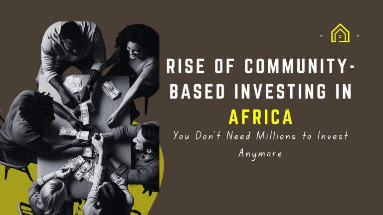 The Rise of community based Investing in Africa, Nigeria. Yellowline Business club.